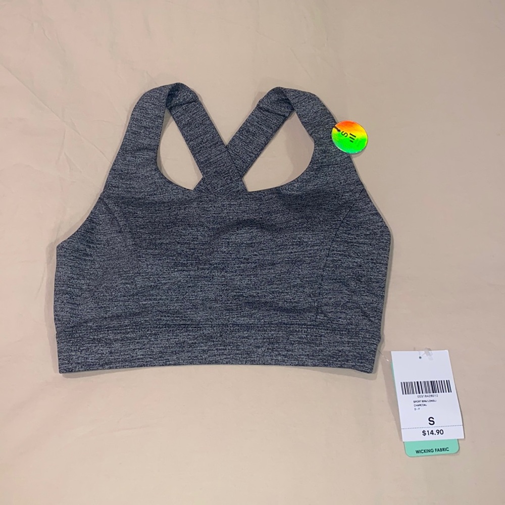Forever 21 Heather Grey Sports Bra Size Small